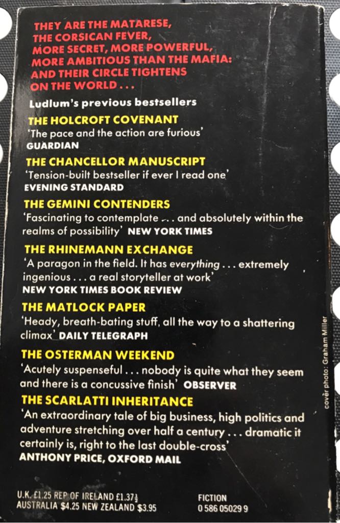 The Matarese Circle - Robert Ludlum (Harper Collins - Paperback) book collectible [Barcode 9780586050293] - Main Image 2