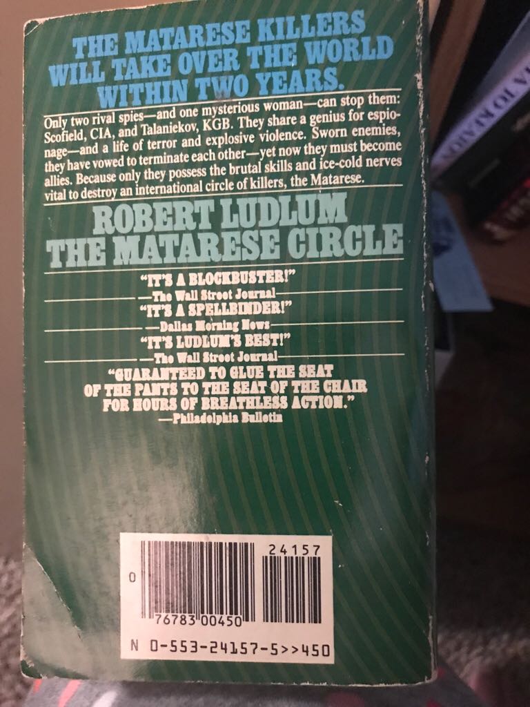 The Matarese Circle - Robert Ludlum (A Bantam Book - Paperback) book collectible - Main Image 2