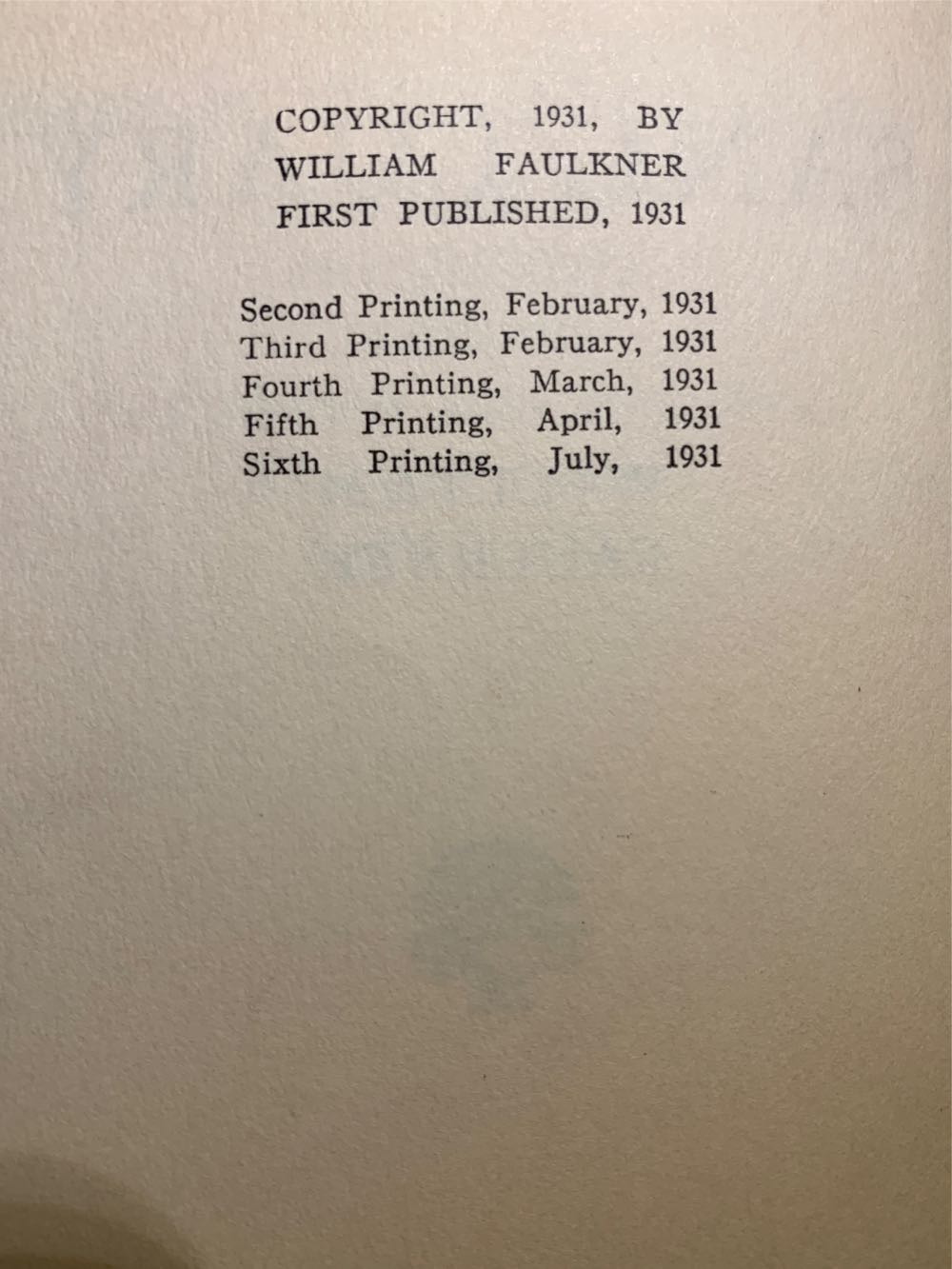 Sanctuary - Williiam Faulkner (Jonathan Cape & Harrison Smith - Hardcover) book collectible - Main Image 3