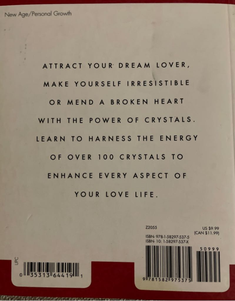 Love Crystals: Energize Your Love Life With The Power Of Crystals - Judy Hall (Walking Stick Press - Paperback) book collectible [Barcode 9781582975375] - Main Image 2
