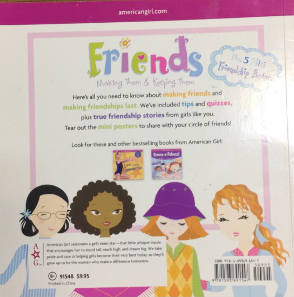 Friends Making Them and Keeping Them - American Girl book collectible [Barcode 9781593691547] - Main Image 2