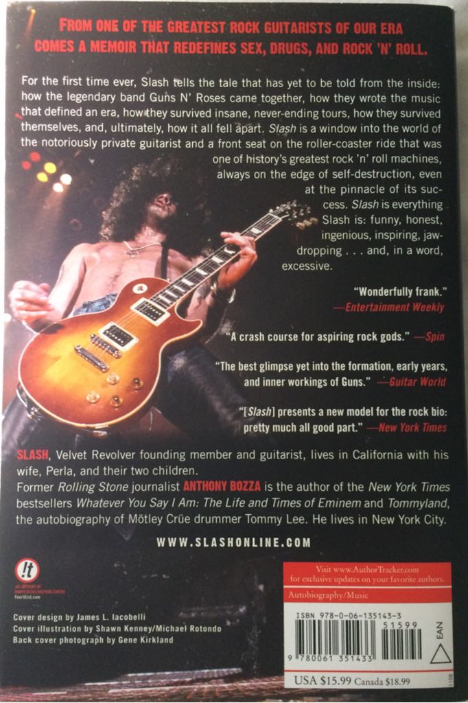 Slash - Slash (Harper Entertainment - Paperback) book collectible [Barcode 9780061351433] - Main Image 2