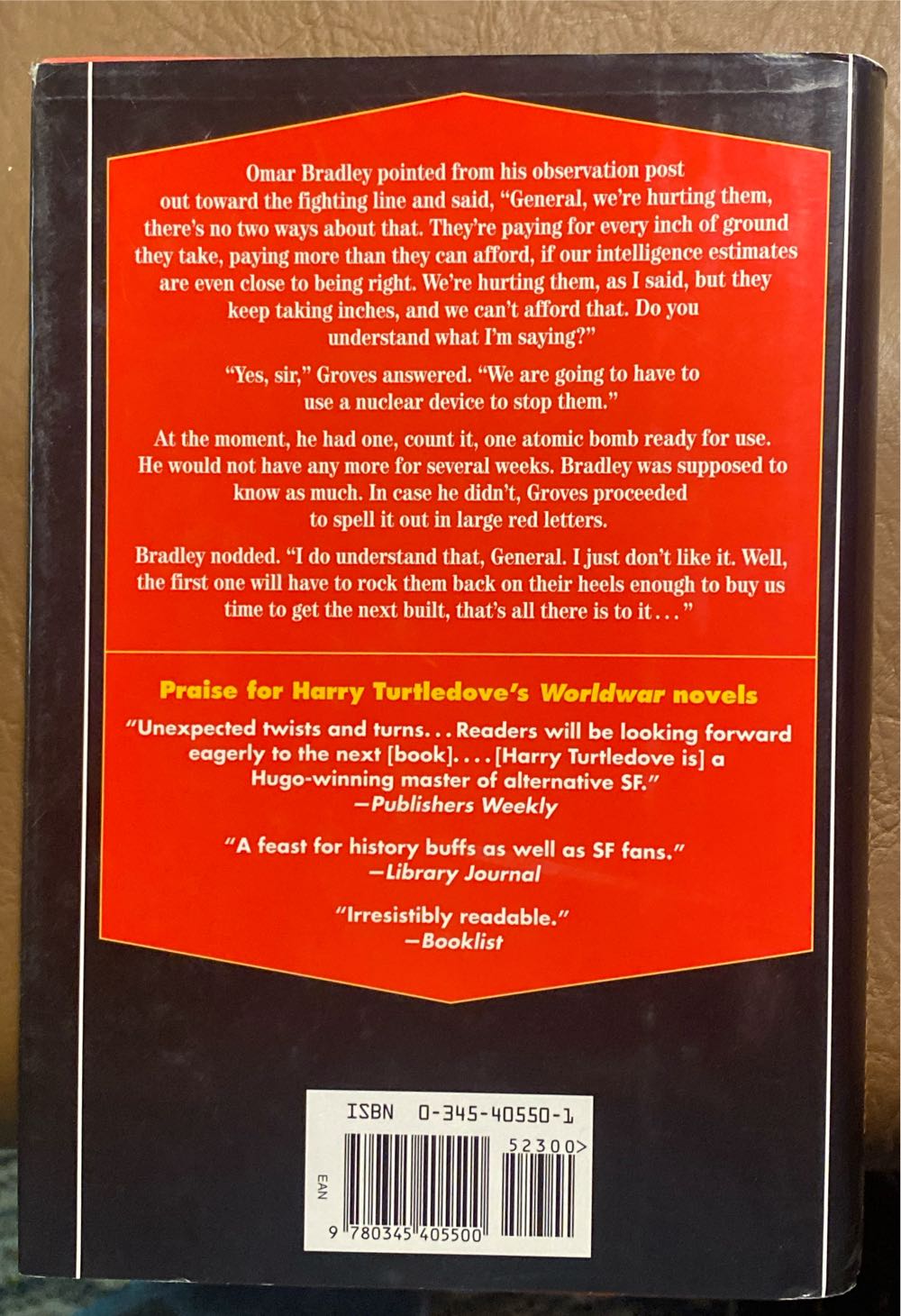 Striking The Balance - Harry Turtledove (Ballentine Books Del Rey - Hardcover) book collectible [Barcode 9780345405500] - Main Image 2