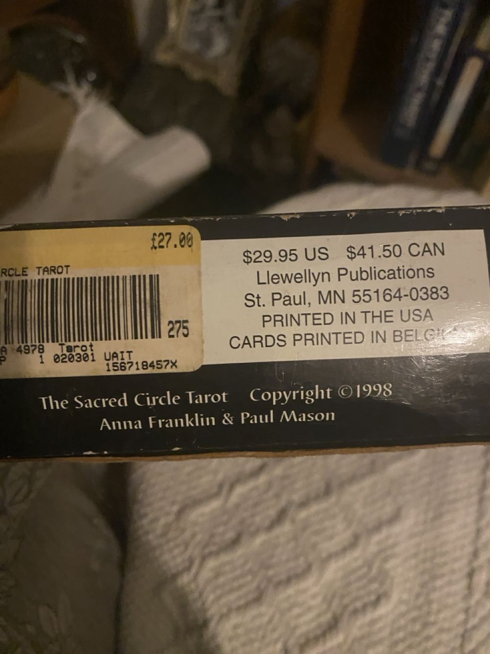 The Sacred Circle Tarot - Anna Franklin (Lllewellyn Publications - Paperback) book collectible [Barcode 9781567184570] - Main Image 3