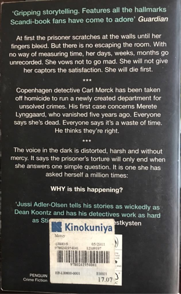 Mercy - Jussi Adler-Olsen (Penguin Books - Paperback) book collectible [Barcode 9780241954041] - Main Image 2