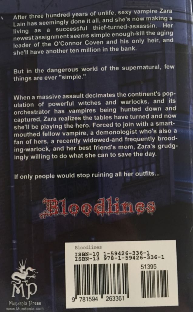 Bloodlines - Skyla Dawn Cameron book collectible [Barcode 9781594263361] - Main Image 2