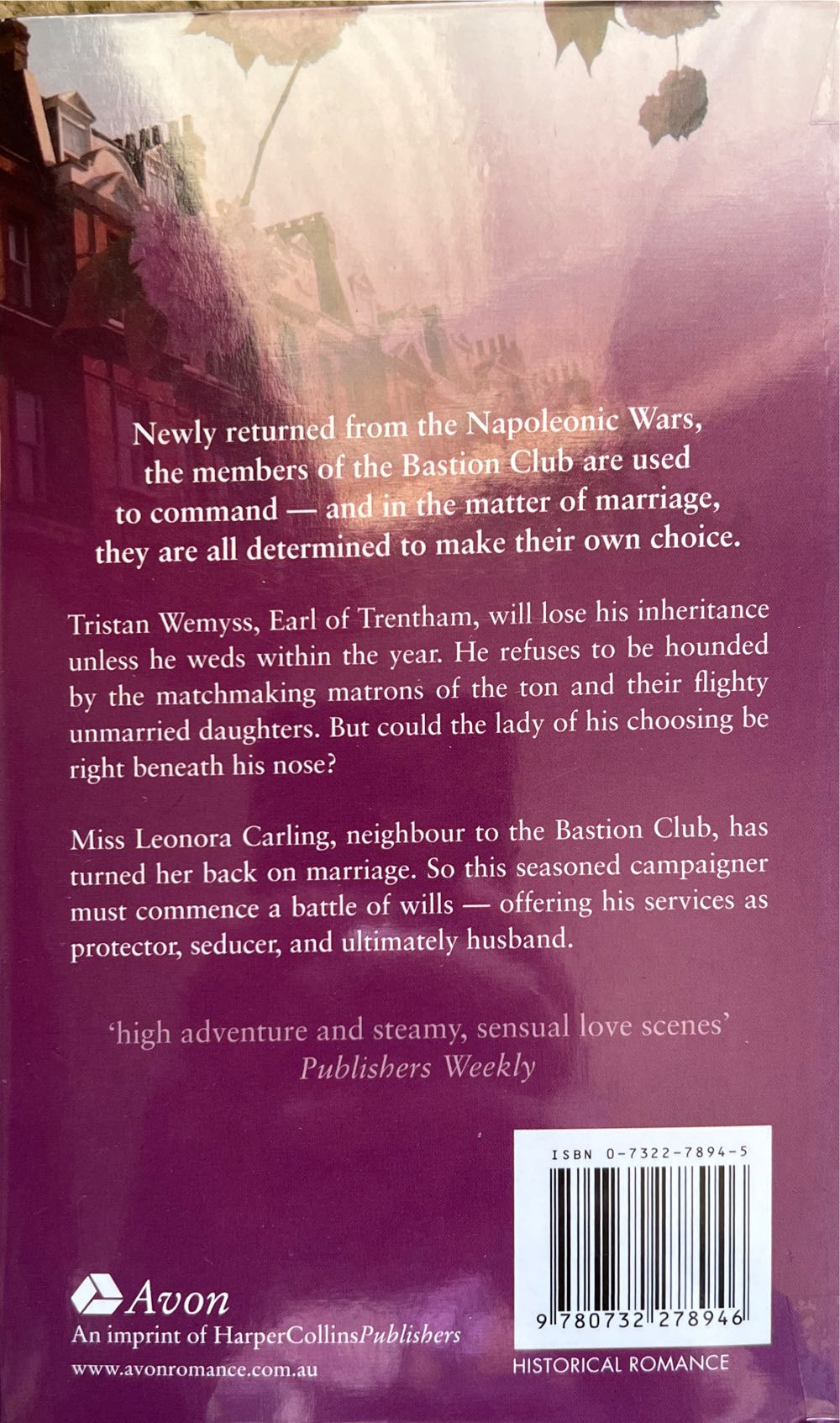 The Lady Chosen - Stephanie Laurens (Avon) book collectible [Barcode 9780732278946] - Main Image 2