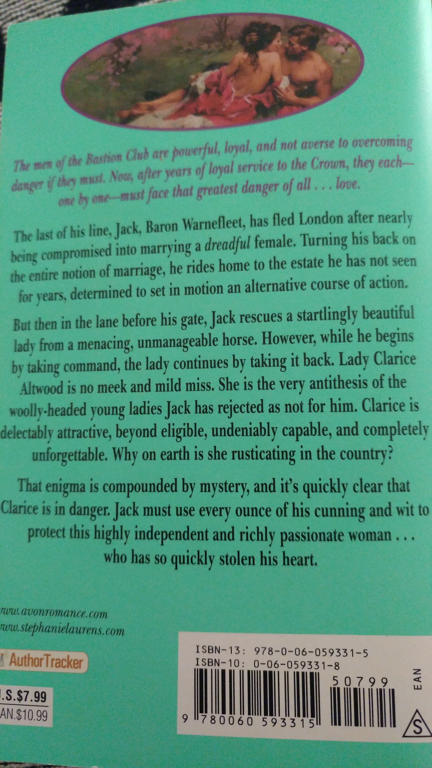 A Fine Passion - Stephanie Laurens (Avon - Paperback) book collectible [Barcode 9780060593315] - Main Image 2