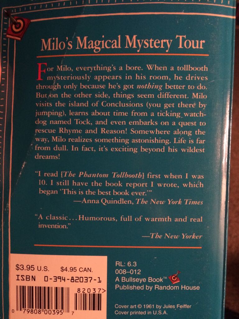 The Phantom Tollbooth  book collectible - Main Image 2