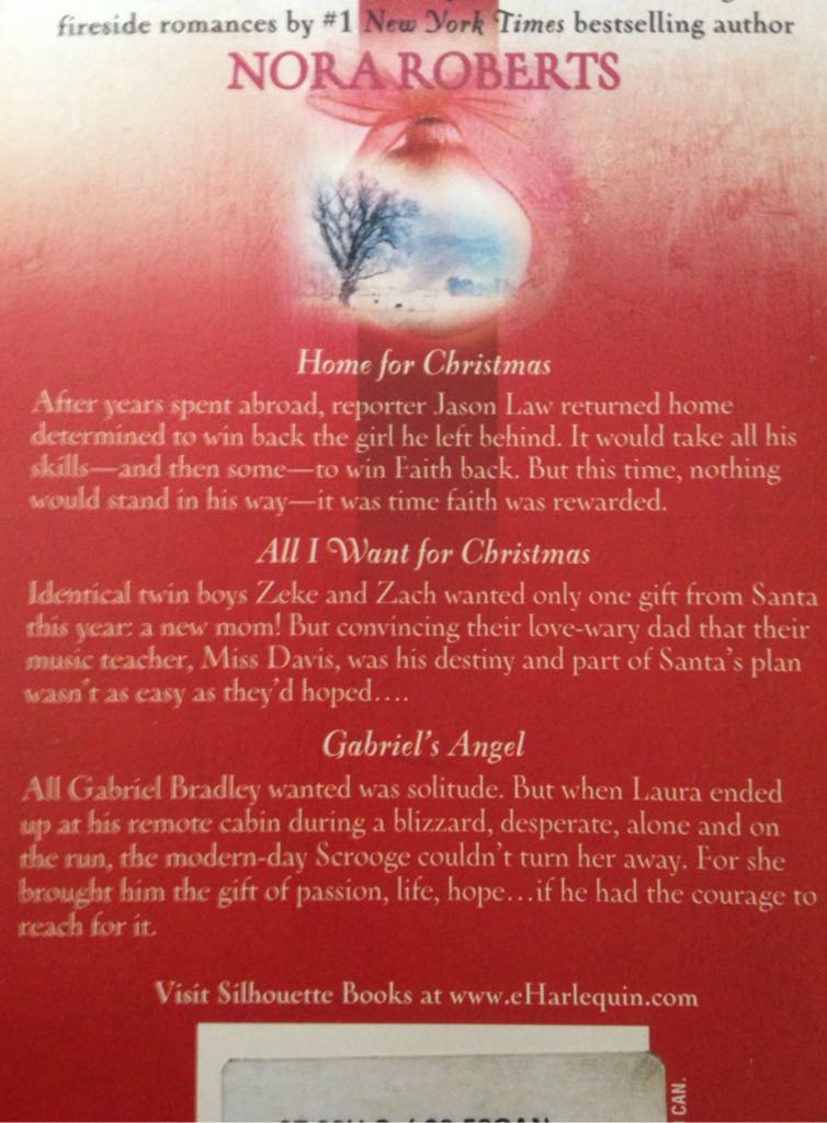 Gift: Home for Christmas, All I Want for Christmas & Gabriel’s Angel, The - Nora Roberts (Silhouette Books - Paperback) book collectible [Barcode 9780373285617] - Main Image 2