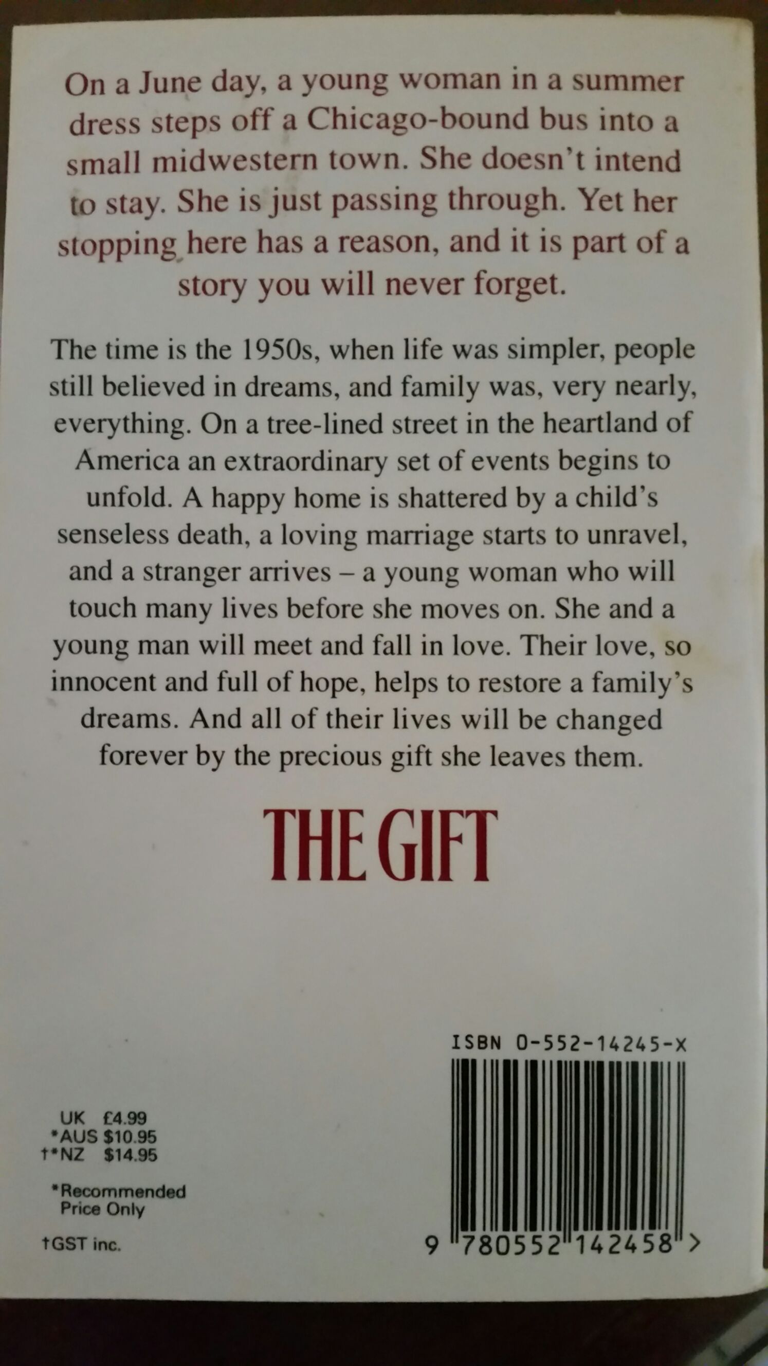 Gift, The - Danielle Steel (Corgi - Hardcover) book collectible [Barcode 9780552142458] - Main Image 2