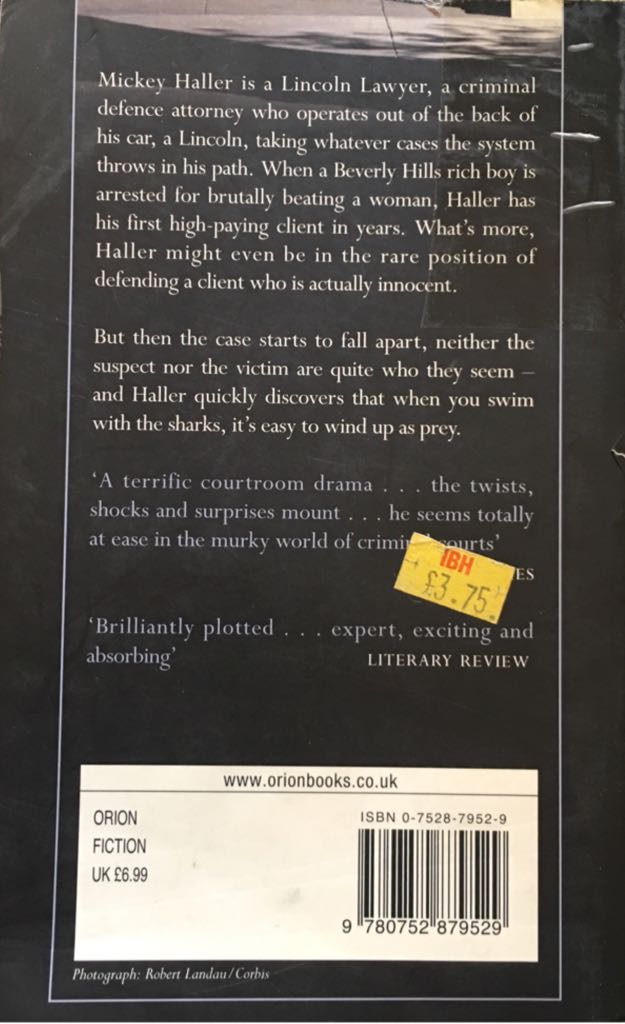 The Lincoln Lawyer - Michael Connelly (Allen & Unwin - Kindle) book collectible [Barcode 9780752879529] - Main Image 2