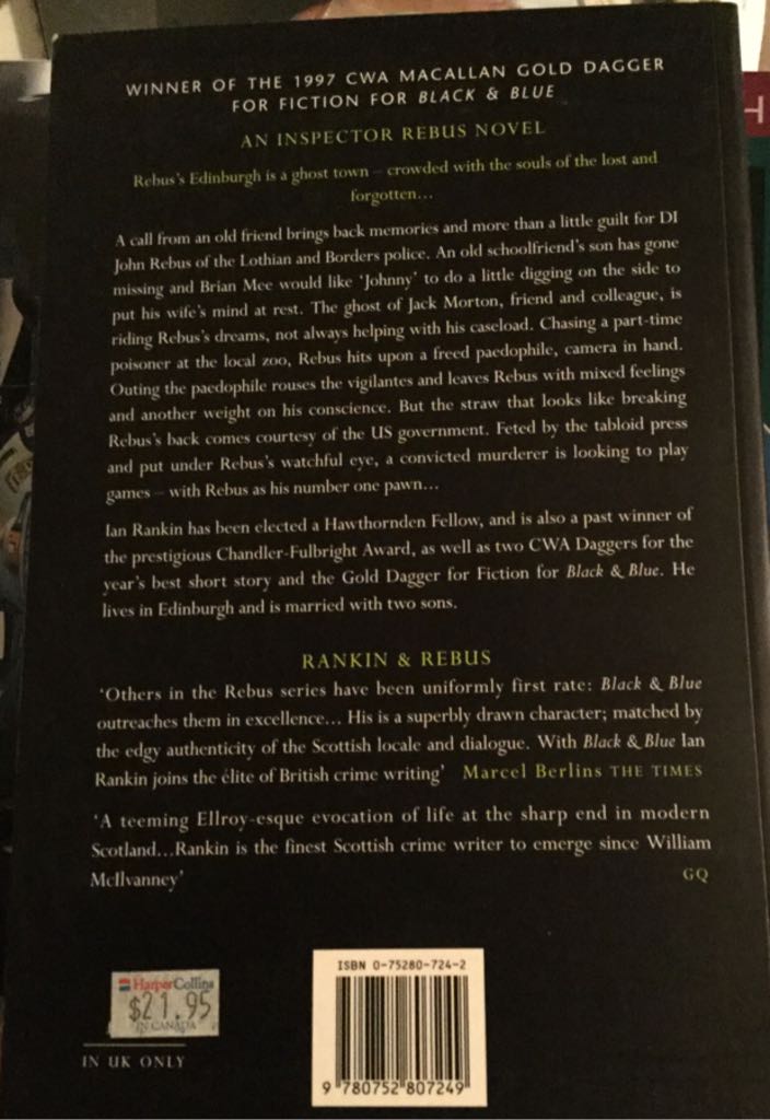 Dead Souls - Ian Rankin book collectible [Barcode 9780752807249] - Main Image 2