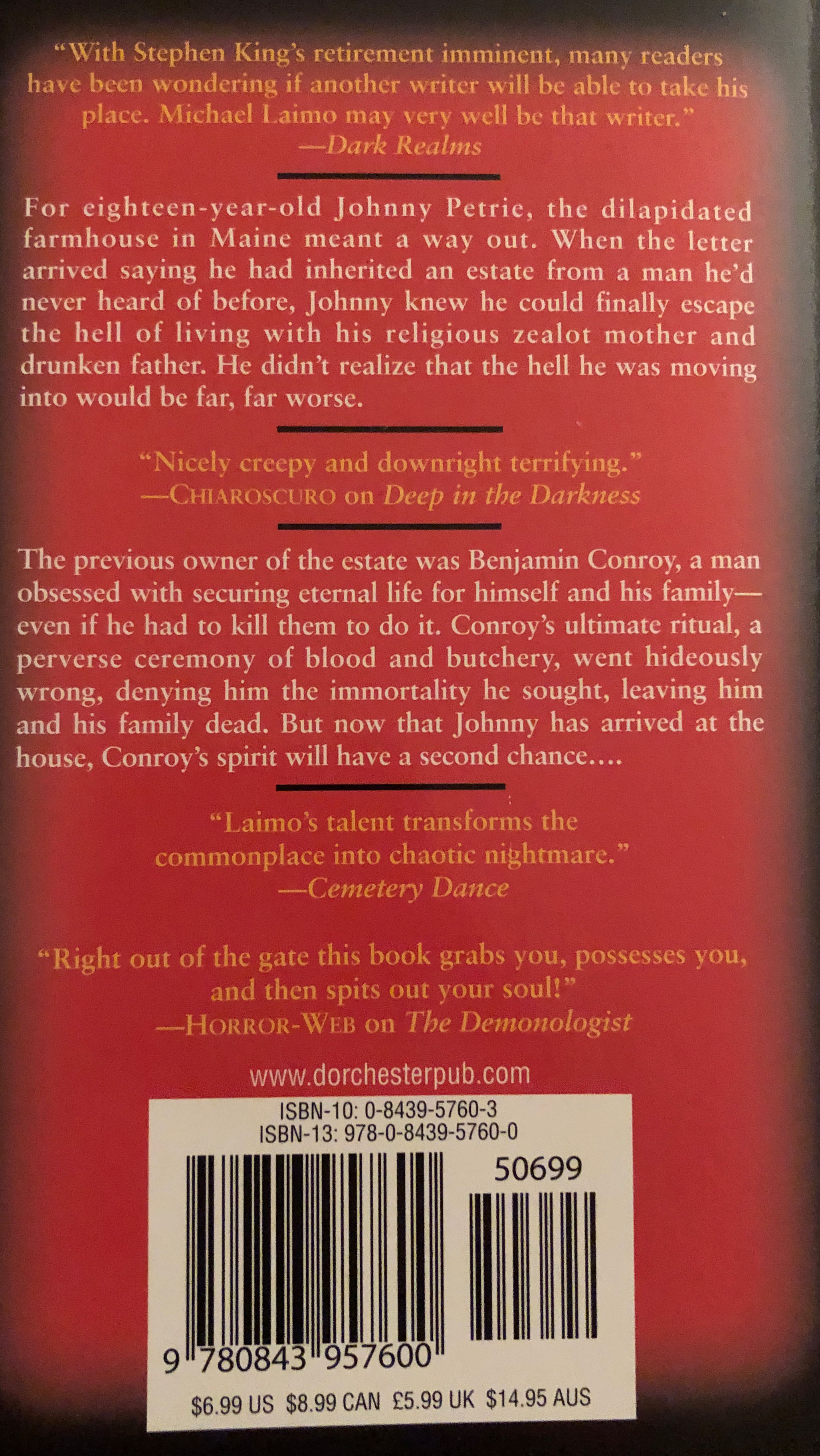 Dead Souls - Michael Laimo (Leisure - Paperback) book collectible [Barcode 9780843957600] - Main Image 2