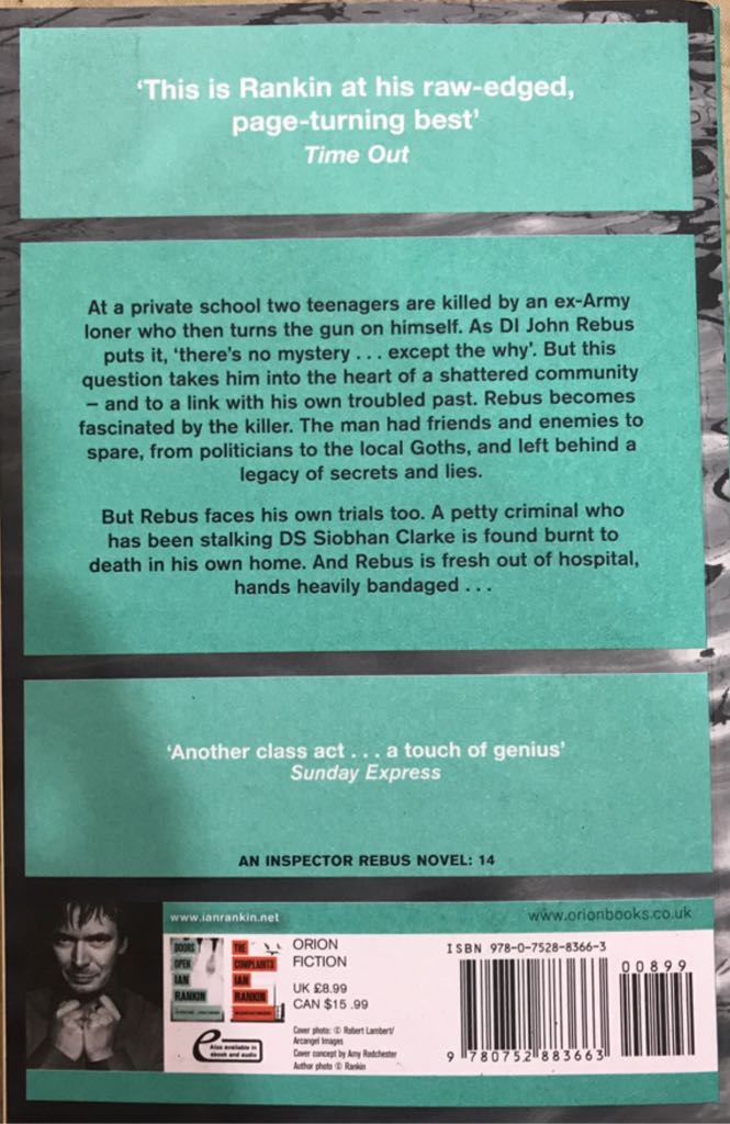 A Question of Blood - Ian Rankin (Orion Books - Paperback) book collectible [Barcode 9780752883663] - Main Image 2