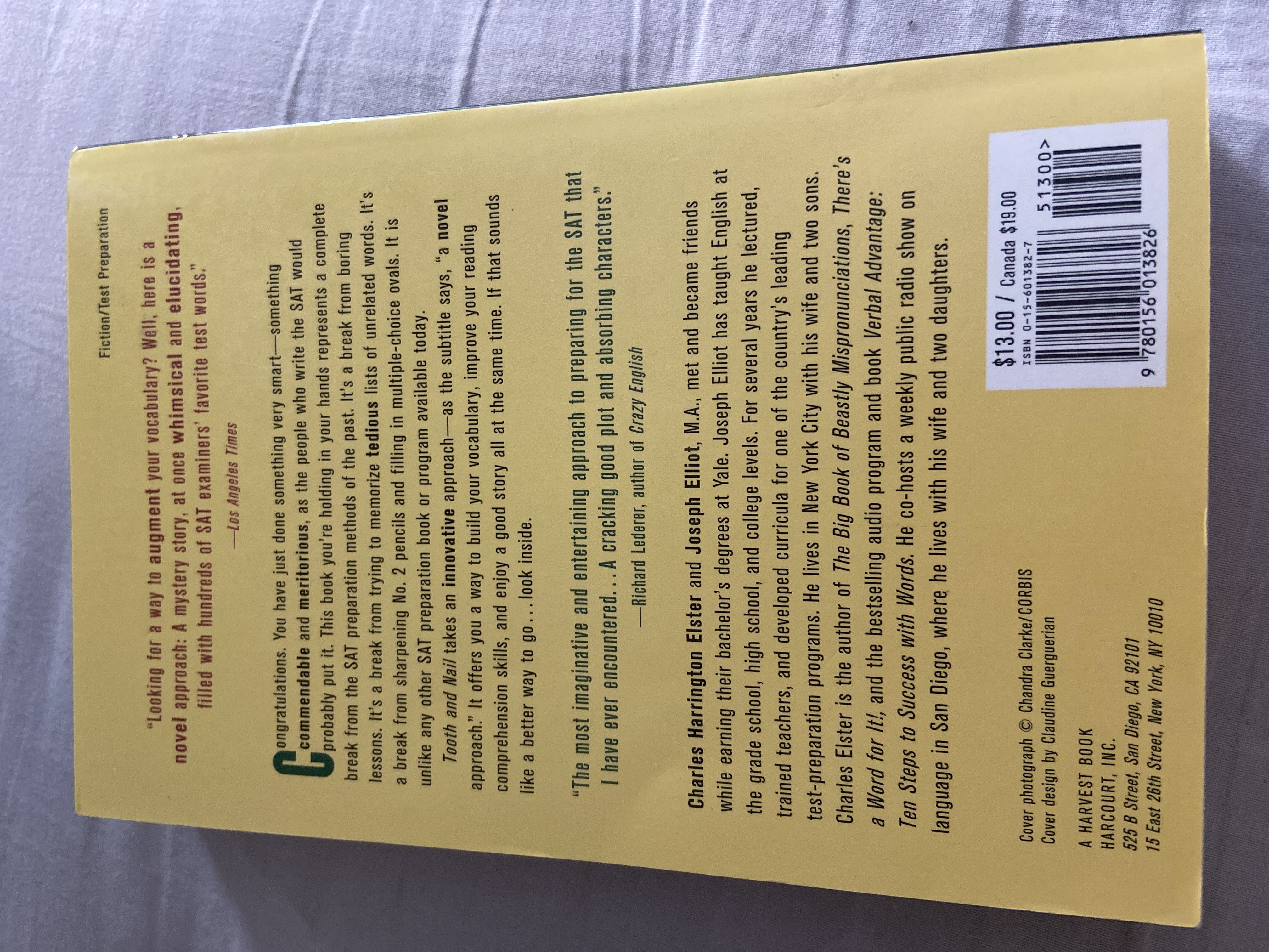 Tooth and Nail - Charles Harrington Elster (Mariner Books - Paperback) book collectible [Barcode 9780156013826] - Main Image 2
