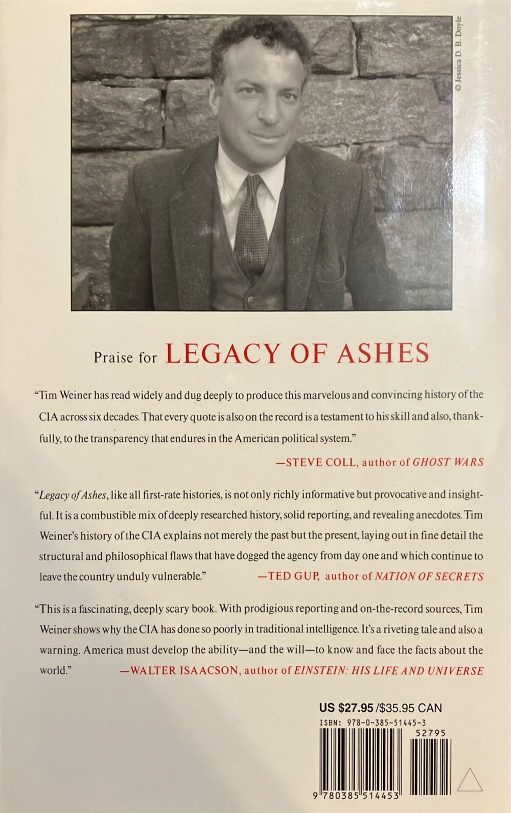 Legacy of Ashes: the History of the CIA - Tim Weiner (Doubleday - Hardcover) book collectible [Barcode 9780385514453] - Main Image 3
