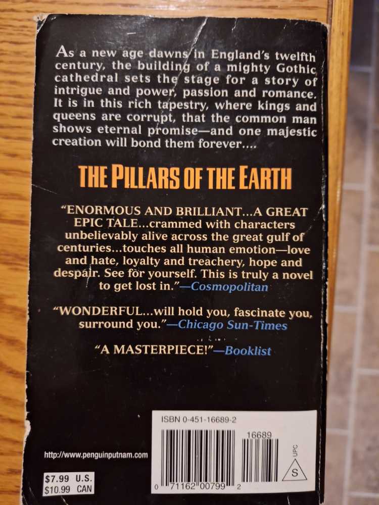 pillars of the earth, The - Follett (Pan Macmillan - Paperback) book collectible [Barcode 9780330450867] - Main Image 2