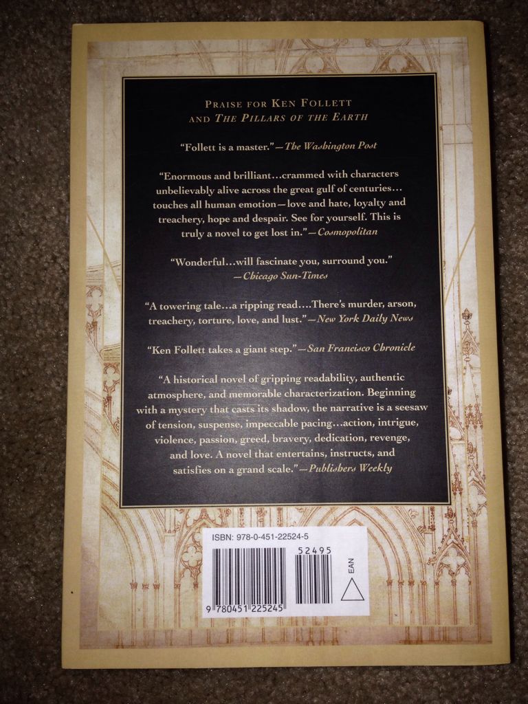The Pillars of the Earth - Ken Follett (New American Library - Trade Paperback) book collectible [Barcode 9780451225245] - Main Image 2