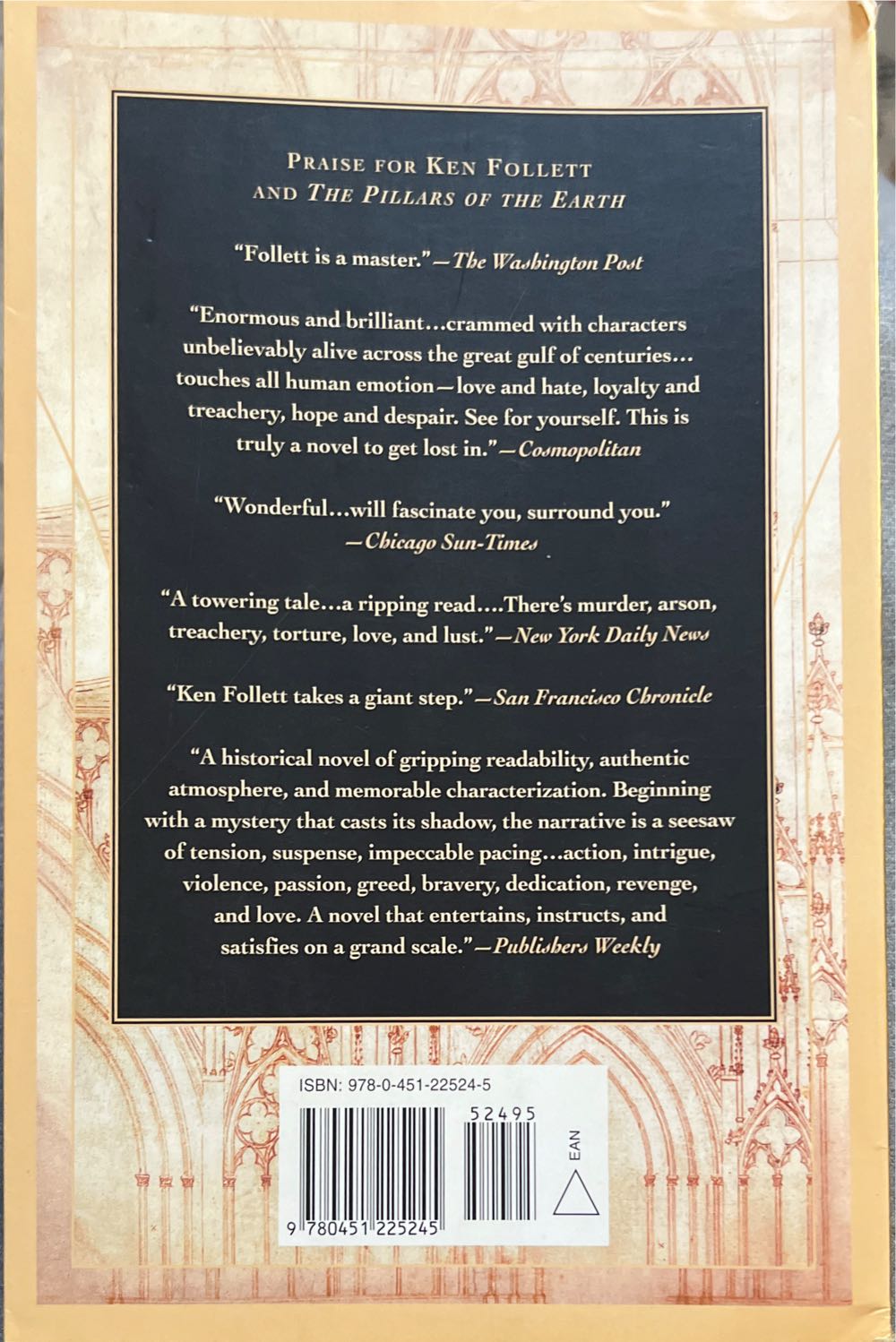The Pillars of the Earth - Ken Follett (New American Library - Trade Paperback) book collectible [Barcode 9780451225245] - Main Image 4