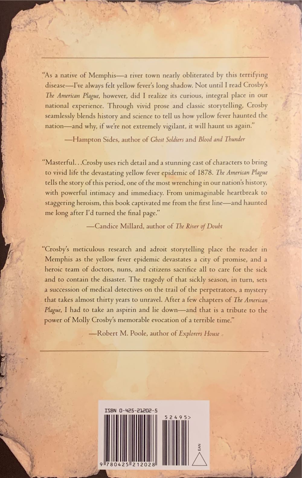 American Plague: the Untold Story of Yellow Fever, the Epidemic That Shaped Our History - Molly Caldwell Crosby (Berkley Publishing Group - Hardcover) book collectible [Barcode 9780425212028] - Main Image 2