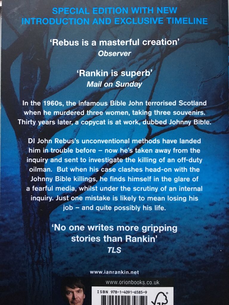 Black and Blue - Ian Rankin (Orion - Paperback) book collectible [Barcode 9781409165859] - Main Image 2
