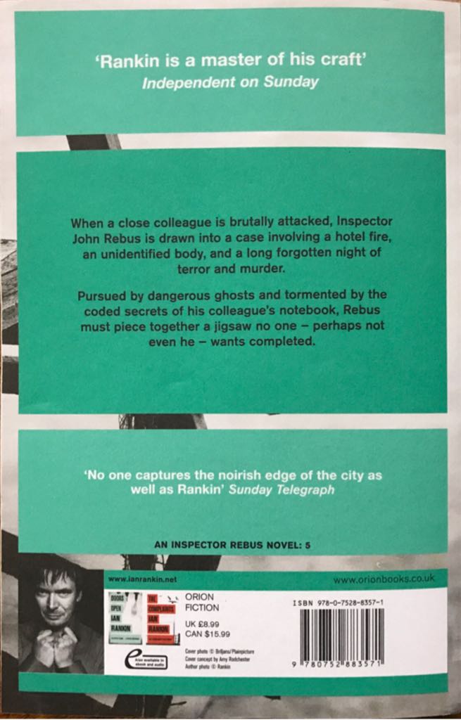 Rebus 05 - The Black Book - Ian Rankin (Orion Books - Paperback) book collectible [Barcode 9780752883571] - Main Image 2