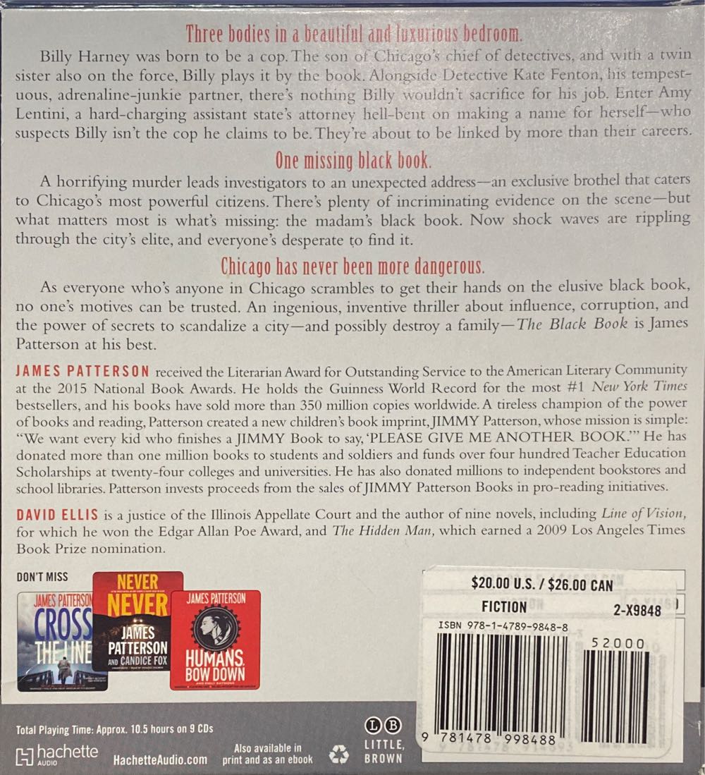 The Black Book - James Patterson (Hachette Audio - Audiobook) book collectible [Barcode 9781478914693] - Main Image 3