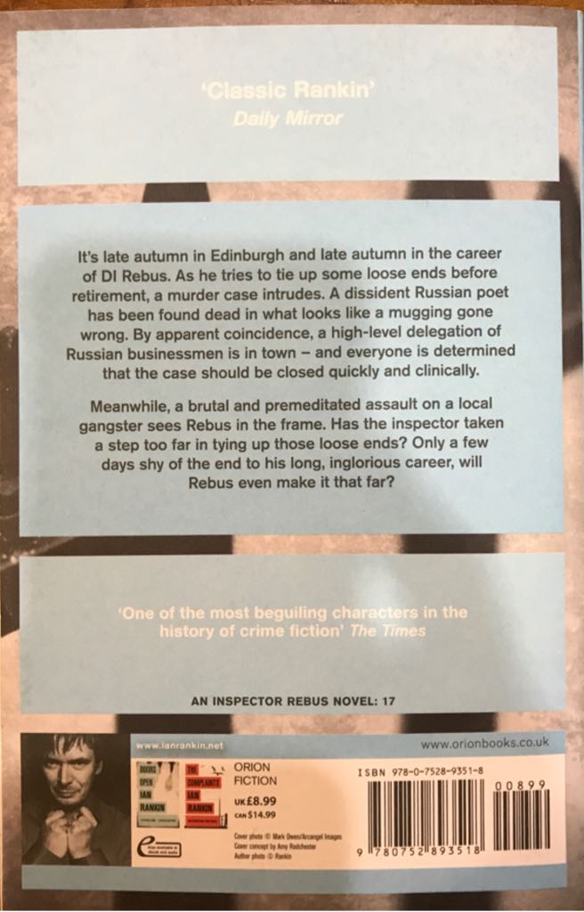 Exit Music - Ian Rankin (Orion - Paperback) book collectible [Barcode 9780752893518] - Main Image 2