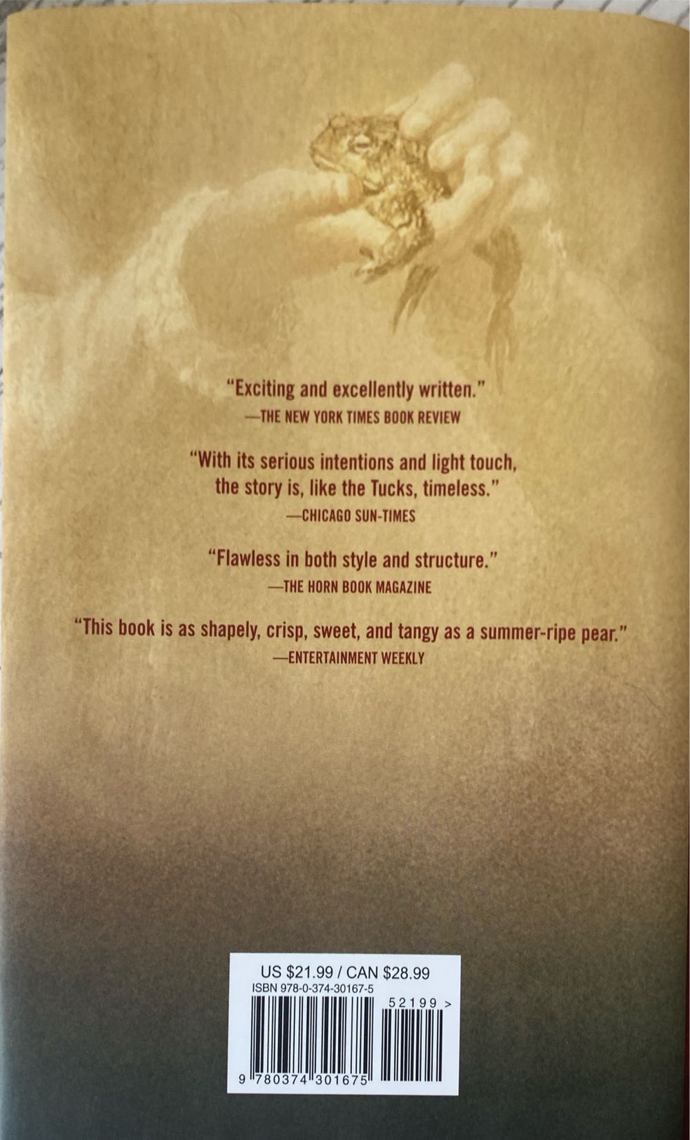 Tuck Everlasting - Natalie Babbitt (Macmillan - Hardcover) book collectible [Barcode 9780374301675] - Main Image 3