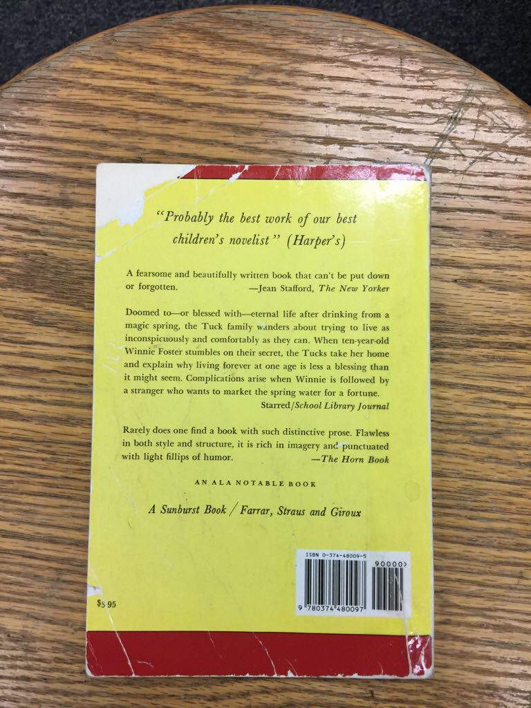 Tuck Everlasting (A Sunburst book) - Natalie Babbitt (Farrar, Straus and Giroux (BYR) - Paperback) book collectible [Barcode 9780374480097] - Main Image 2