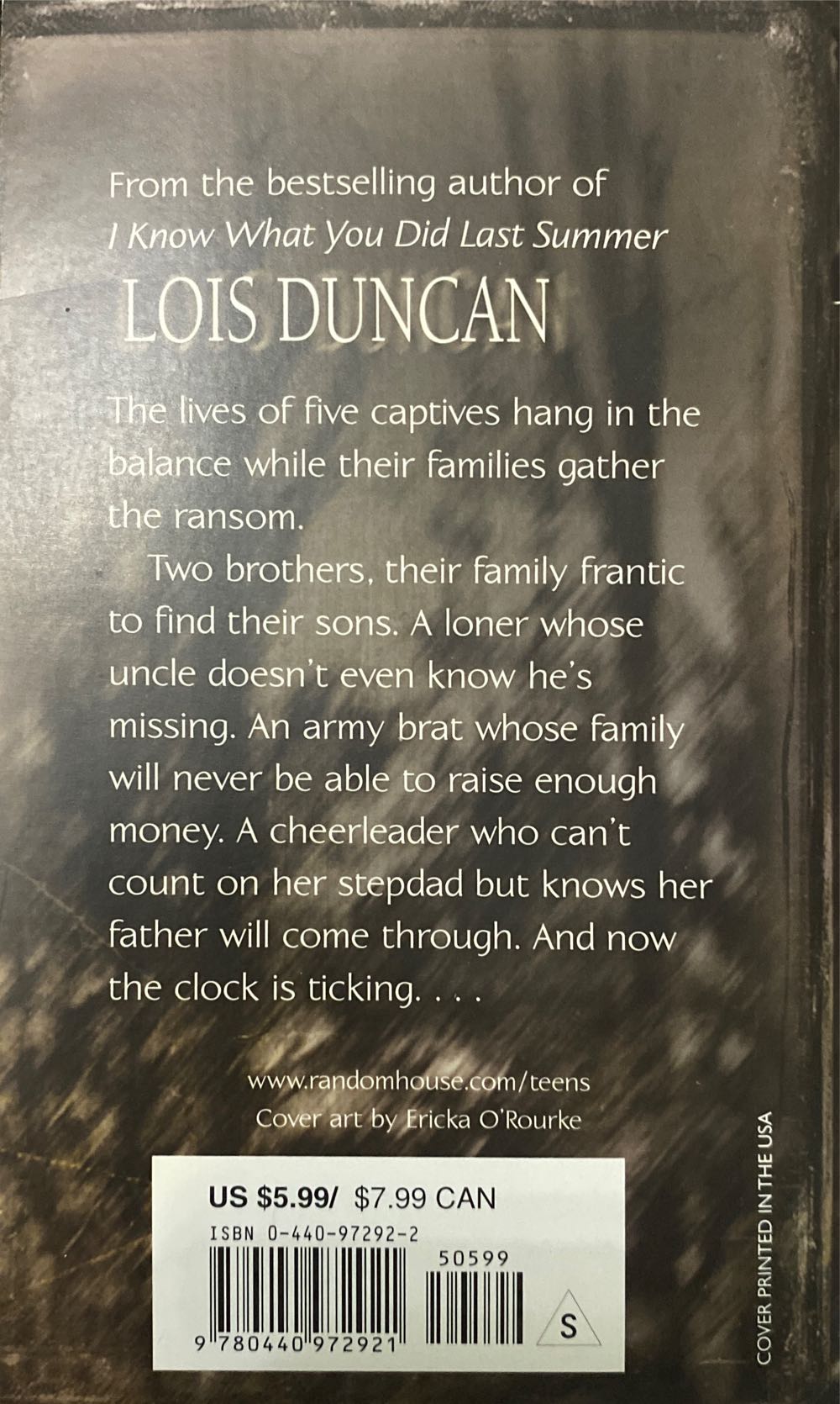 Ransom - Lois Duncan (Laurel Leaf - Paperback) book collectible [Barcode 9780440972921] - Main Image 2