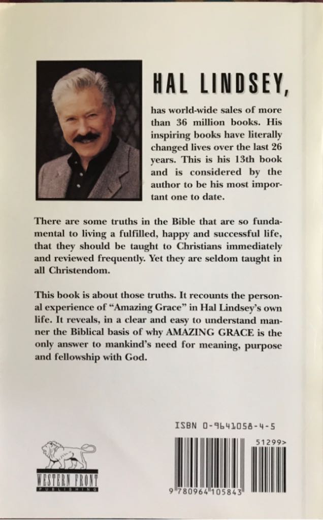 Amazing Grace - Hal Lindsey (Western Front LTD Publishing Company - Paperback) book collectible [Barcode 9780964105843] - Main Image 2