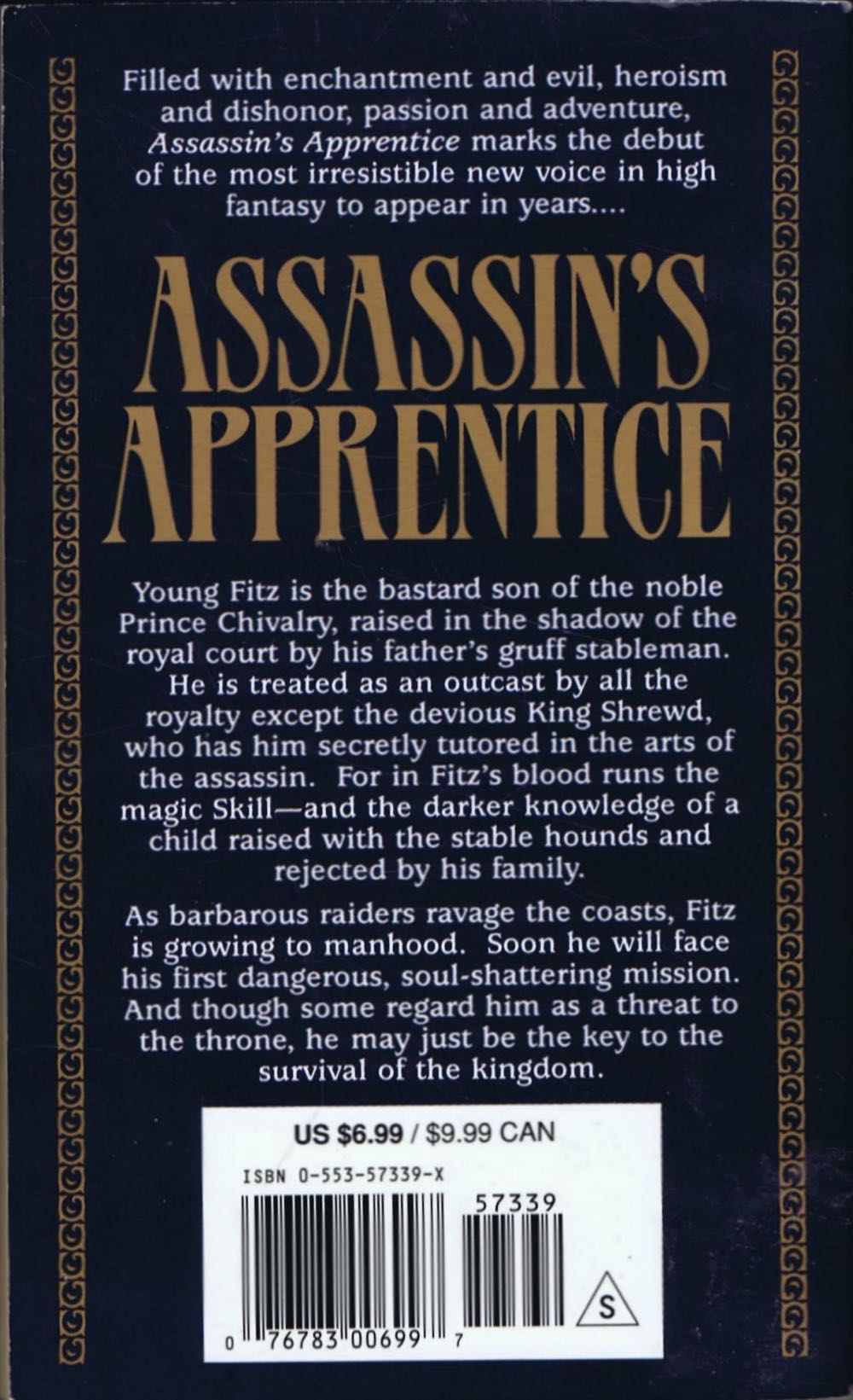 Assassins Apprentice - Robin Hobb (Curious King - Sewn Binding) book collectible [Barcode 055357339] - Main Image 2