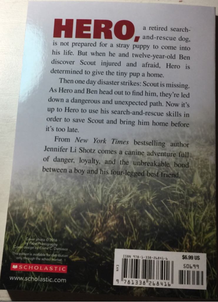 Hero - Jennifer Li Shotz book collectible [Barcode 9781338268416] - Main Image 2