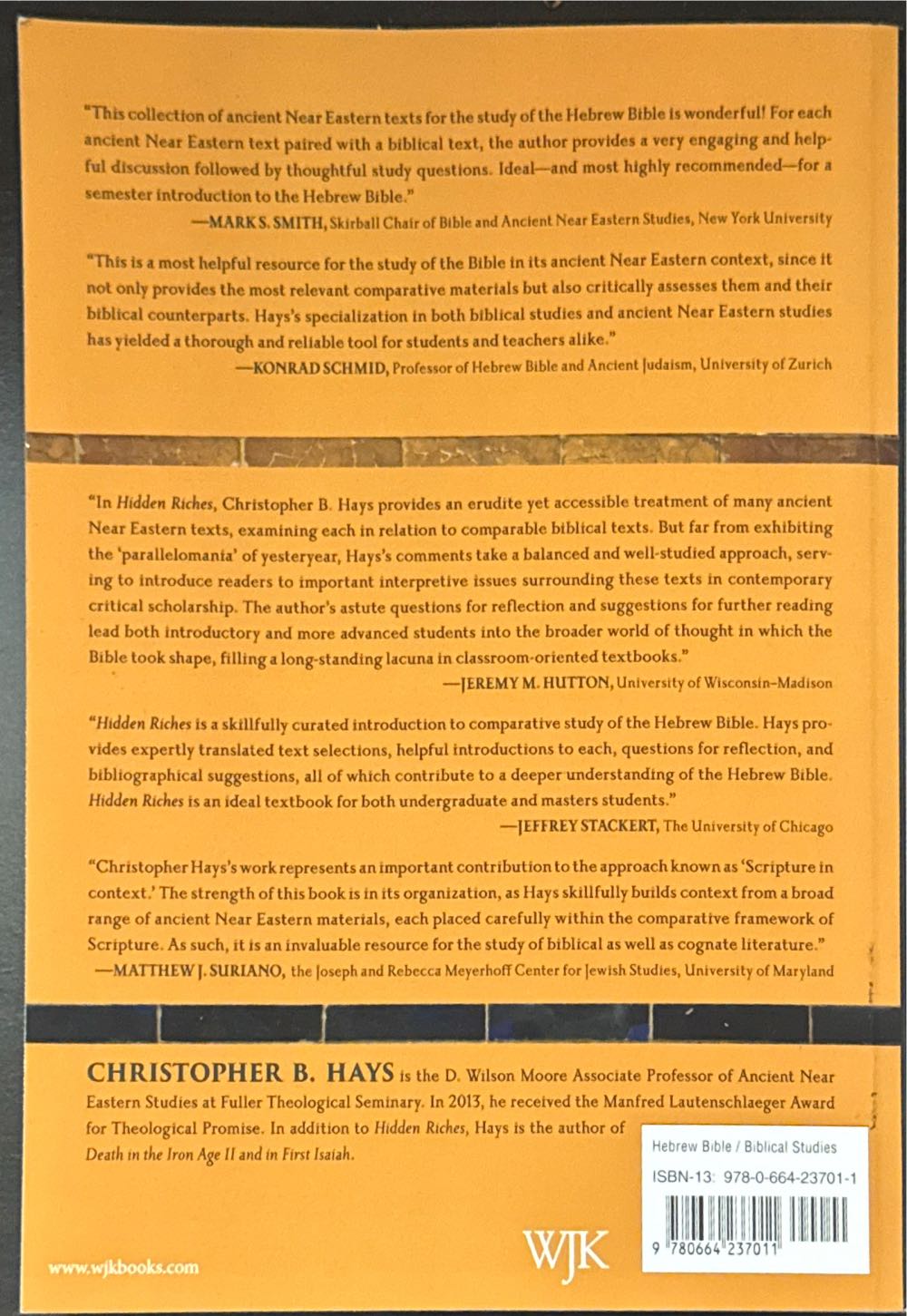 Hidden Riches - Christopher B. Hayes (Presbyterian Publishing Corp) book collectible [Barcode 9780664237011] - Main Image 2