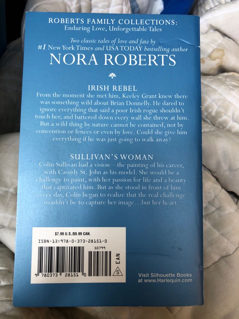 Irish Dreams - Nora Roberts (Silhouette - Paperback) book collectible [Barcode 9780373281510] - Main Image 2