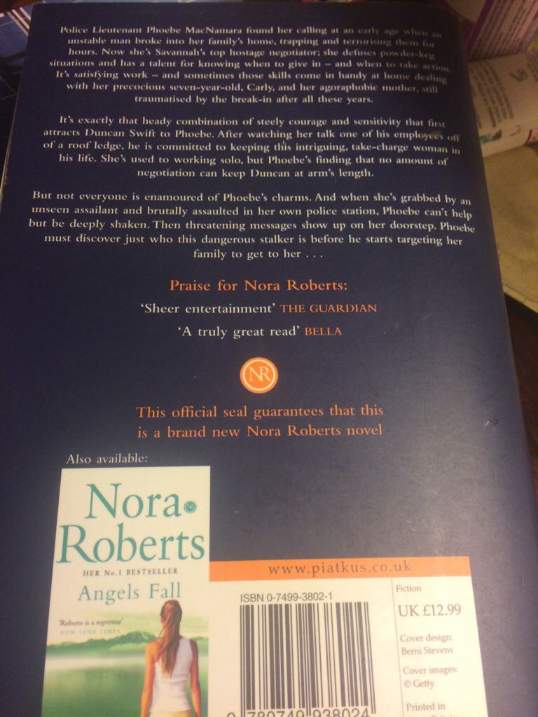 High Noon - Nora Roberts (Piatkus Books - Trade Paperback) book collectible [Barcode 9780749938024] - Main Image 2