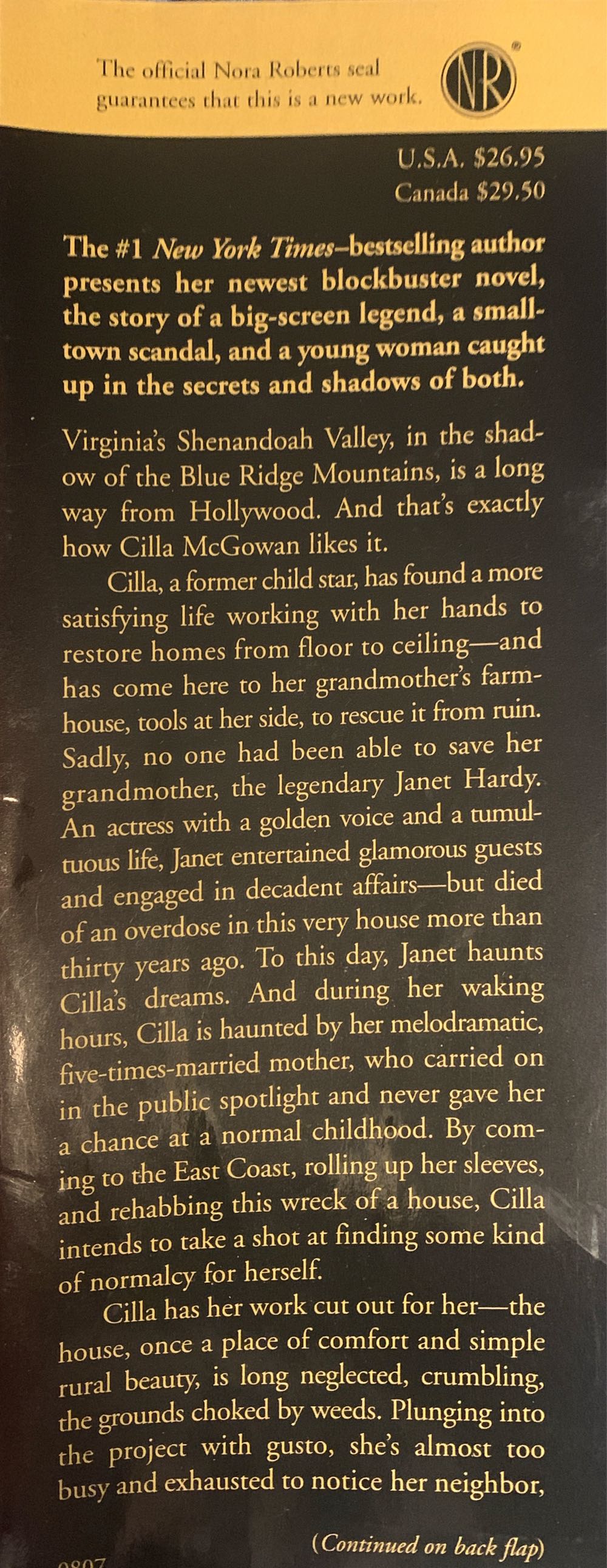 Tribute - Nora Roberts (G.P. PUTNAM’s Sons - Hardcover) book collectible [Barcode 9780399154911] - Main Image 3