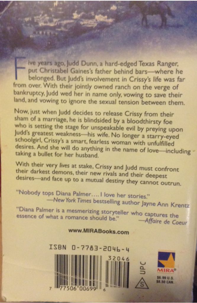 Lawless - Diana Palmer (Mira Books - Paperback) book collectible [Barcode 9780778320463] - Main Image 2