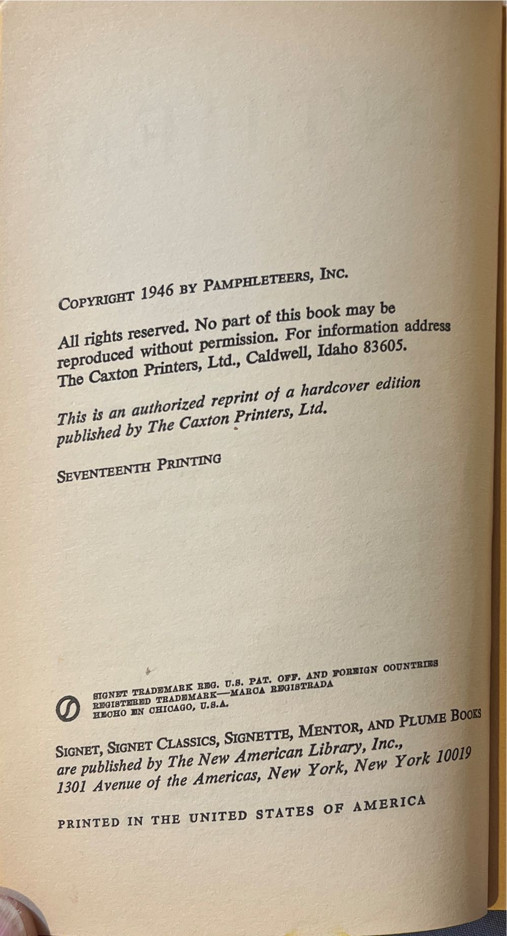 Anthem - Ayn Rand (A Signet Book - Paperback) book collectible [Barcode 9780451140869] - Main Image 3