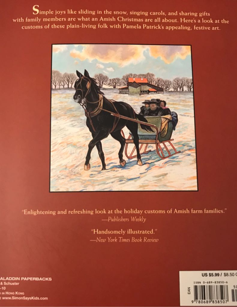 An Amish Christmas  (Simon & Schuster/Paula Wiseman Books) book collectible [Barcode 9780689838507] - Main Image 2