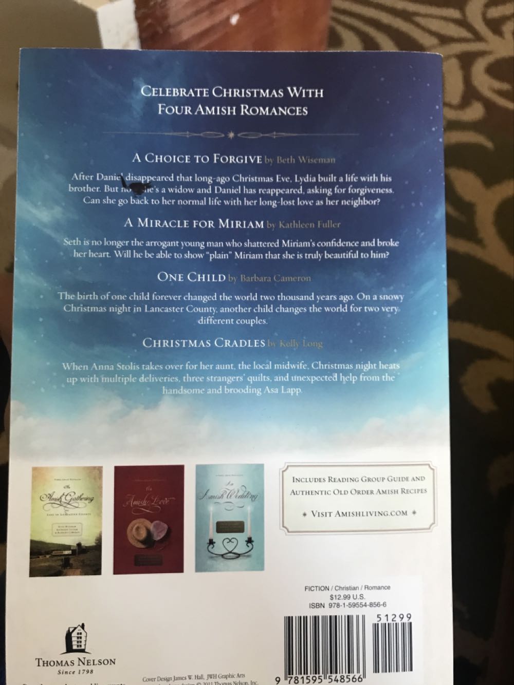 December In Lancaster County - Barbara Cameron (Thomas Nelson Publishers - Paperback) book collectible [Barcode 9781595548566] - Main Image 2