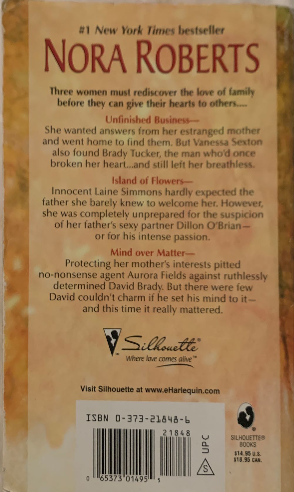 Going Home - Nora Roberts (Silhouette Books - Paperback) book collectible [Barcode 9780373218486] - Main Image 2