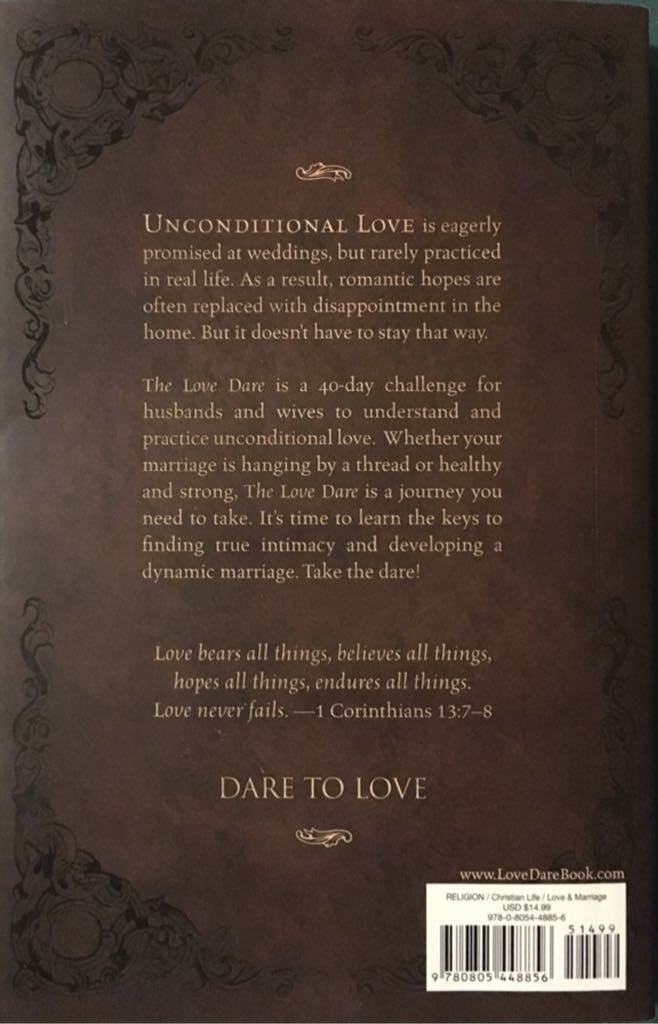The Love Dare - Alex Kendrick (B & H Books - Paperback) book collectible [Barcode 9780805448856] - Main Image 2