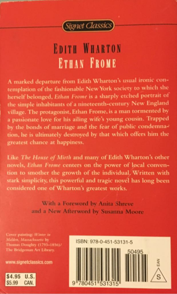 Ethan Frome - Edith Wharton (Signet Classic - Paperback) book collectible [Barcode 9780451531315] - Main Image 2
