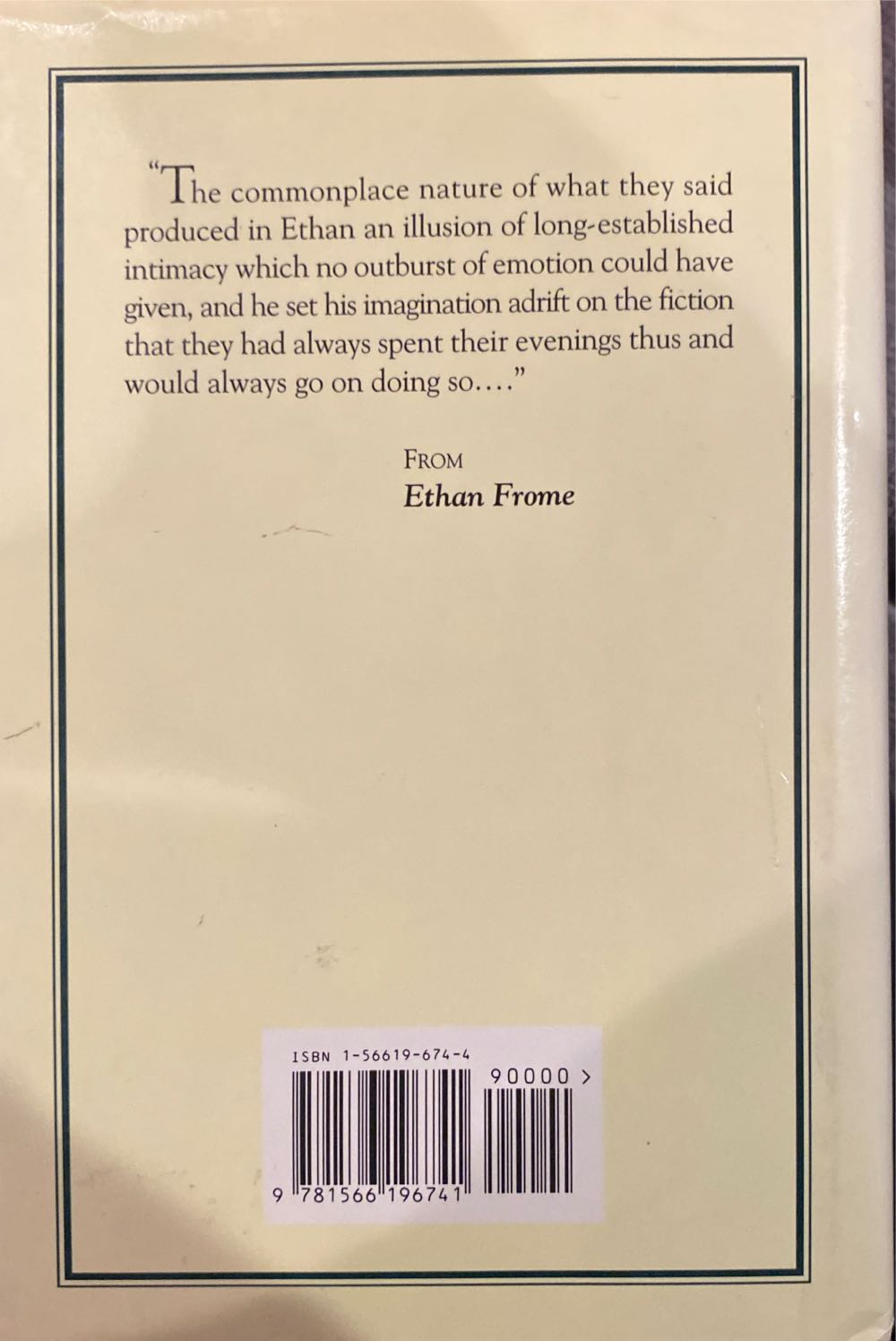Ethan Frome - Edith Wharton (Charles Scribner’s Sons - Hardcover) book collectible [Barcode 9781566196741] - Main Image 2
