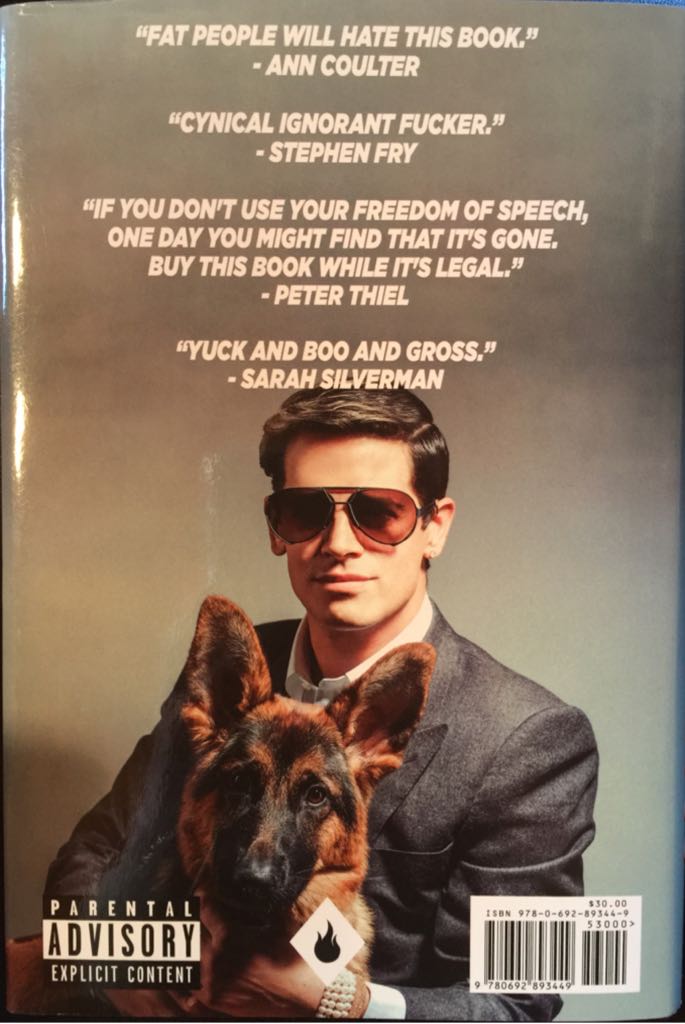 Dangerous - Milo Yiannopoulos (Dangerous Books - Hardcover) book collectible [Barcode 9780692893449] - Main Image 2