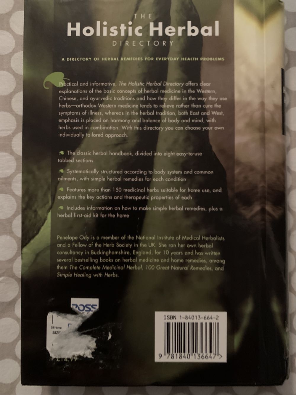 The Holistic Herbal Directory - Penelope Ody book collectible [Barcode 9781840136647] - Main Image 4