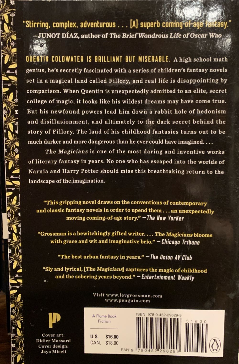 The Magicians - Lev Grossman (Plume - Trade Paperback) book collectible [Barcode 9780452296299] - Main Image 3